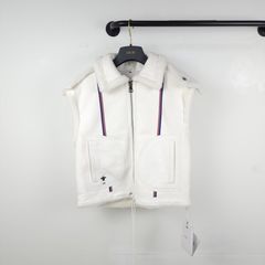 디올 시어링 레더 후드 조끼 베스트348G46AL870