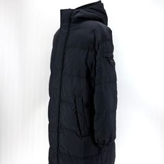◆백화점 구매◆ 프라다 남성 리나일론 삼각로고 롱 패딩 점퍼 롱패딩