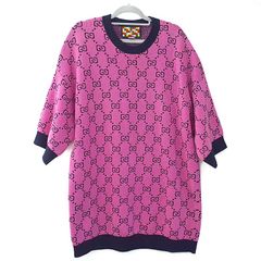 구찌 핑크 7부 니트