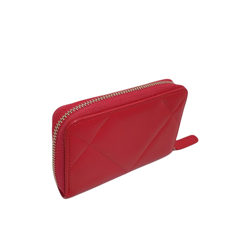 샤넬 AP0949 샤넬 19 핑크 지퍼코인 카드지갑 - 구구스 정품