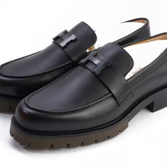 에르메스 그레고리 로퍼 블랙 41 75015