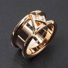 루이비통 Q9O68I 로즈 골드 LV 볼트 반지