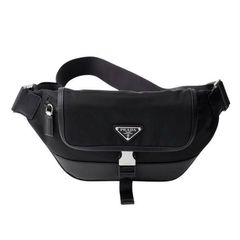 25SS 프라다 리나일론 앤 사피아노 가죽 슬링 숄더백