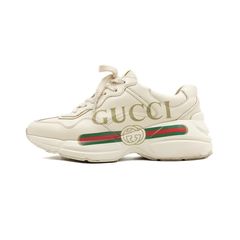 Gucci(구찌) 528892 띠로고 라이톤(롸이톤) 레더 여성 스니커즈aa52689