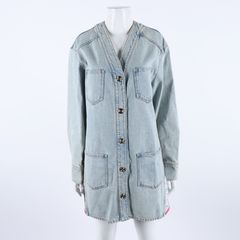 샤넬 롱 데님 자켓