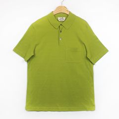 에르메스 H 자수 버튼 남성 폴로 셔츠 그린 S사이즈
