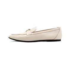 Tod`s(토즈) XXW35B0ED10TRP 화이트 금장 스틸 로고 여성 로퍼aa52767