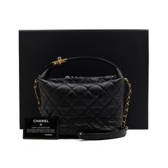 Chanel(샤넬) AS1745 샤넬19 블랙 램스킨 스몰 호보백 금장체인 숄더백 겸 크로스백aa52796