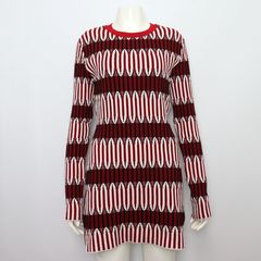 Tod`s(토즈) X7WM144725E 레드 비스코스 자카드 여성 원피스aa53059
