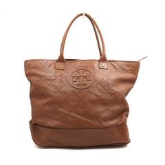 TORY BURCH(토리버치) 아만다로고 브라운 레더 여성 토트백 겸 숄더백aa53089