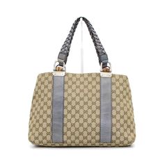 Gucci(구찌) 232947 GG캔버스 뱀부 위빙핸들 토트백aa53381