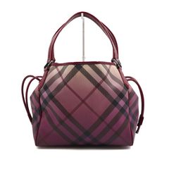 Burberry(버버리) 3722731 PVC 캔버스 바이올렛 그라데이션 노바체크 Biltmore 여성 토트백aa53440