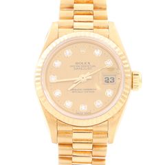 롤렉스 데이트저스트 다이아 골드 시계 (69178)