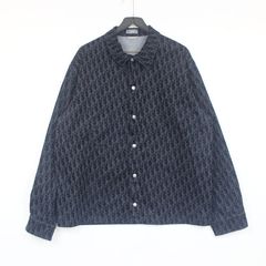 디올 오블리크 코튼 브렌드 트윌 오버셔츠 자켓 네이비 52사이즈 033D490M321X C585