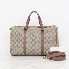 구찌 PVC 보스턴백 토트 겸 숄더백 322231 브라운