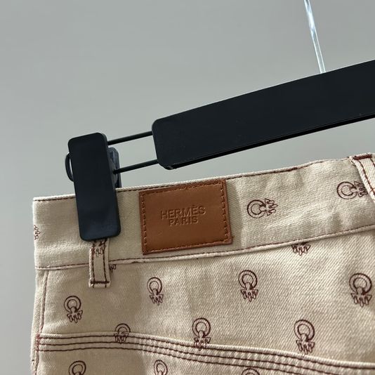 Hermes 에르메스 홀스빗 와이드 카펜터 데님팬츠 상품 이미지 6