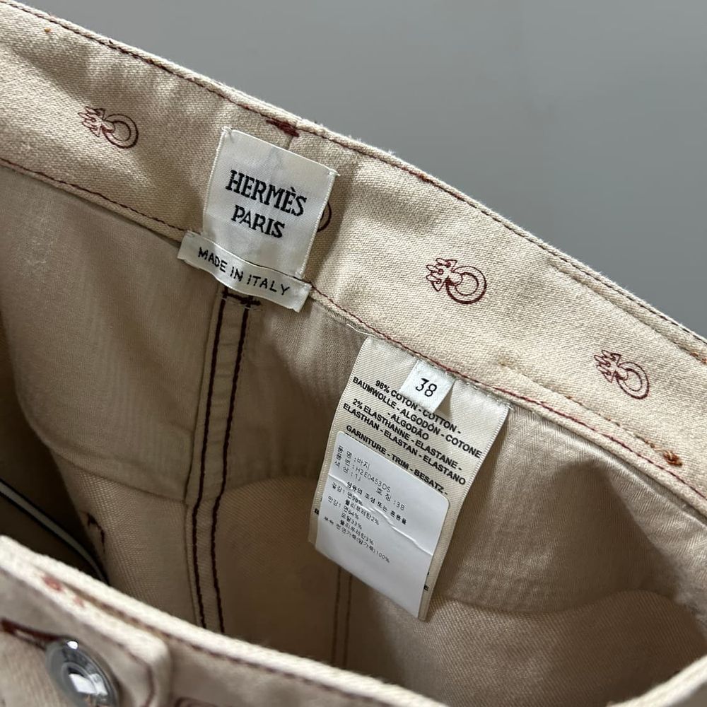 Hermes 에르메스 홀스빗 와이드 카펜터 데님팬츠 상품 이미지 7