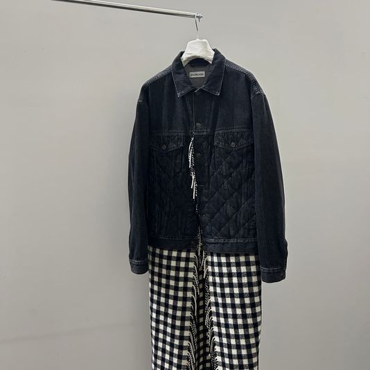 Balenciaga 발렌시아가 머플러 레이어드 데님자켓 상품 이미지 1