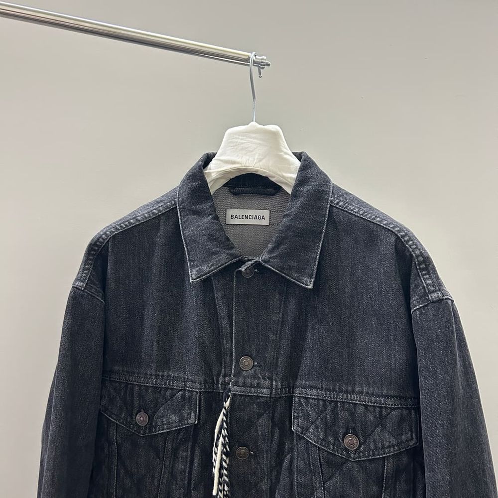 Balenciaga 발렌시아가 머플러 레이어드 데님자켓 상품 이미지 2