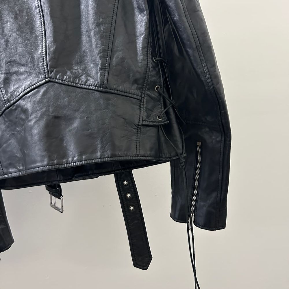 SAINT LAURENT 생로랑 스터드 바이커 레더자켓 상품 이미지 7