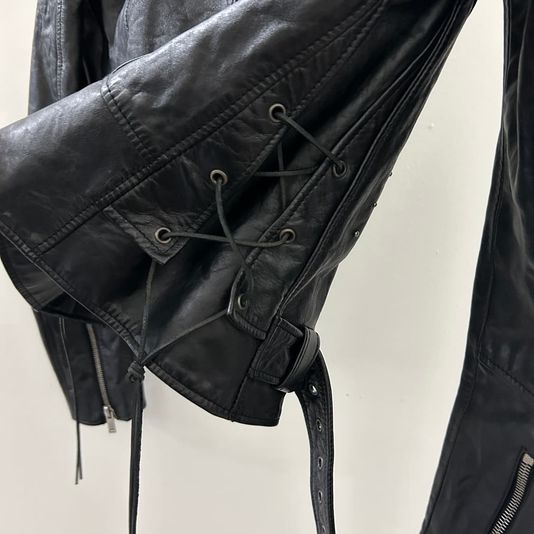 SAINT LAURENT 생로랑 스터드 바이커 레더자켓 상품 이미지 8