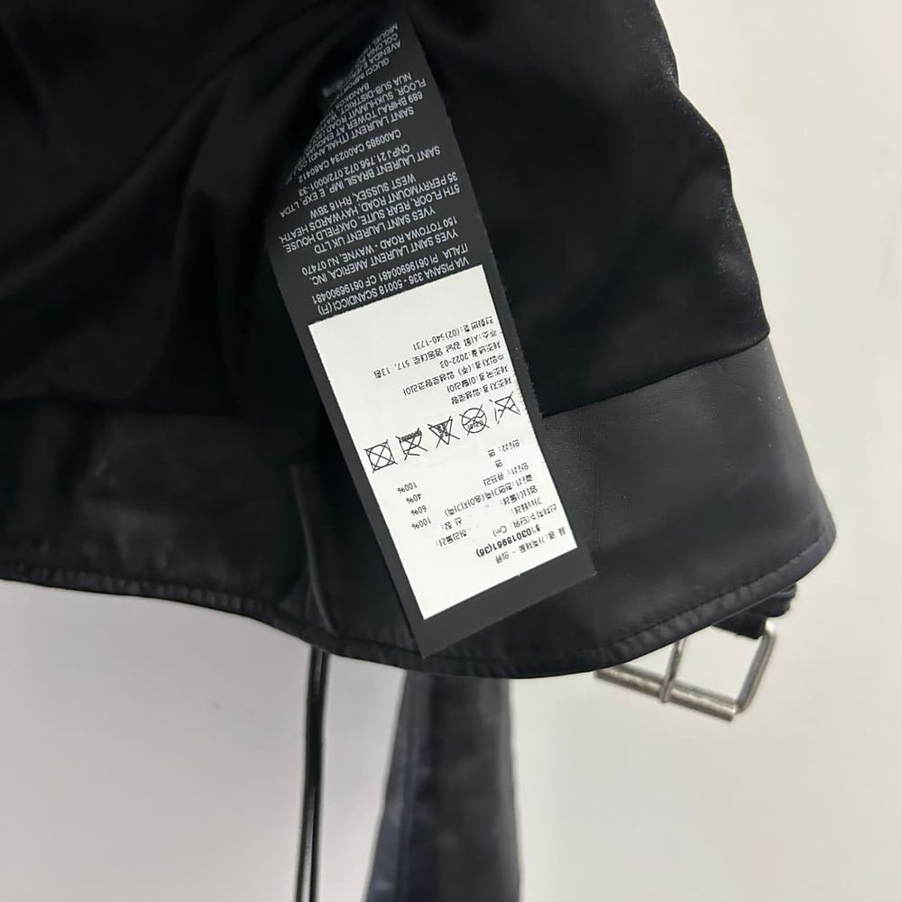 SAINT LAURENT 생로랑 스터드 바이커 레더자켓 상품 이미지 9