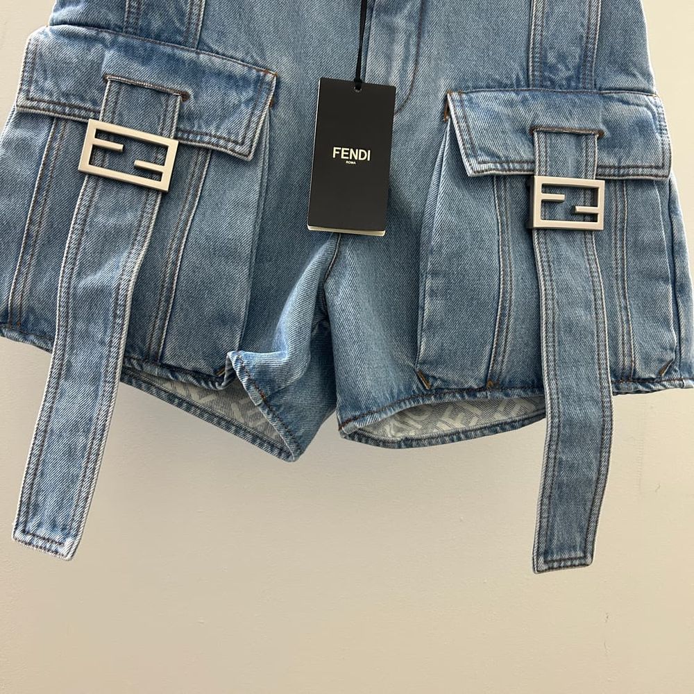 Fendi 펜디 바게트 데님 쇼츠 상품 이미지 2