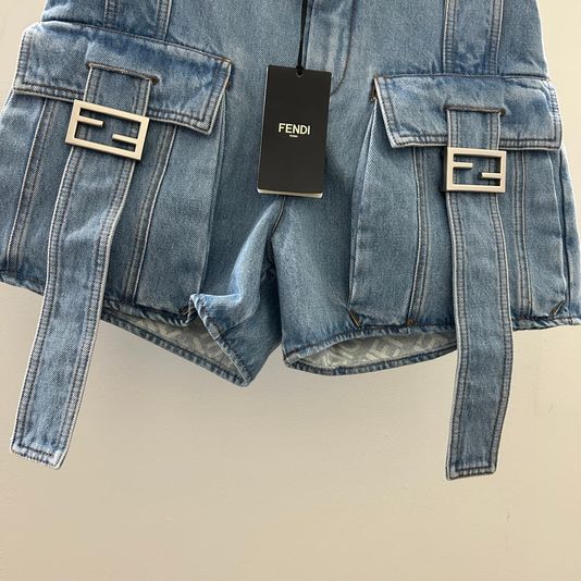Fendi 펜디 바게트 데님 쇼츠 상품 이미지 2