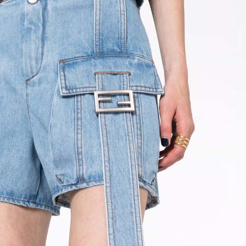 Fendi 펜디 바게트 데님 쇼츠 상품 이미지 7