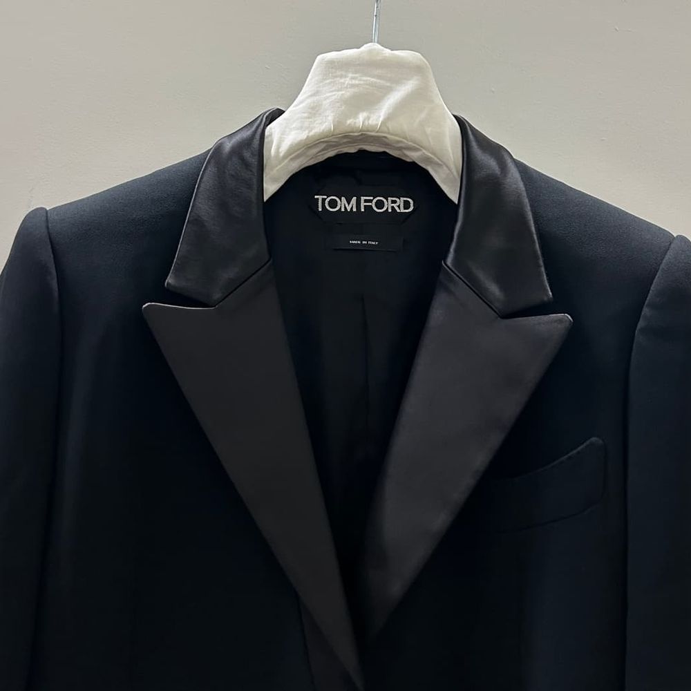 Tom ford 탐포드 톰포드 우먼스 새틴 라펠 자켓 상품 이미지 2