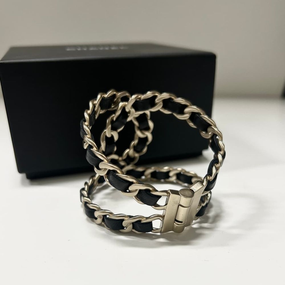 Chanel 샤넬 체인 로고 뱅글 팔찌 상품 이미지 4