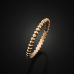 (중고명품반지)반클리프앤아펠 VCARPJMF53 빼를리 비즈링 스몰 18K 로즈골드 53호