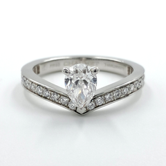 쇼메 0.55ct 다이아 조세핀 반지