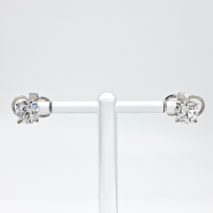 GIA 다이아 1.02ct. 1.05ct 귀걸이