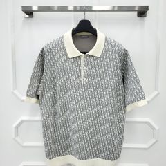 디올 오블리크 자카드 폴로셔츠 293M832AT396 XL