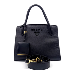 프라다 사피아노 모노크롬백