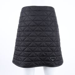 프라다 리나일론 패딩 스커트