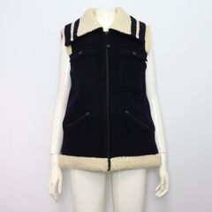 Chanel(샤넬) P42155 네이비 울 앙고라 여성 베스트 자켓aa55870