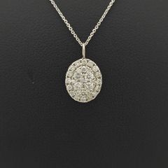18K 다이아 목걸이
