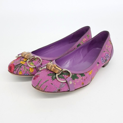 구찌 플라워 플랫슈즈