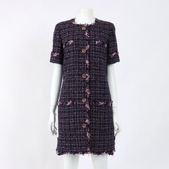 샤넬 트위드 반소매 원피스