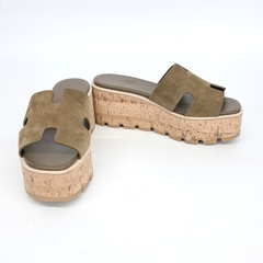 에르메스 스웨이드 에제30 슬리퍼