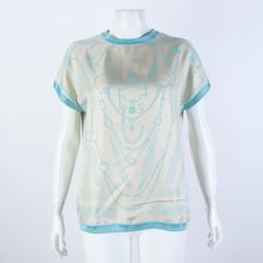 에르메스 실크 트리밍 반소매