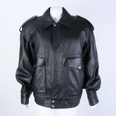 생로랑 오버사이즈 가죽 자켓