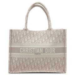 크리스찬 디올 Dior M1296ZRIW 핑크 오블리크 자수 자가드 북토트 미디움 토트백