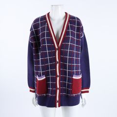 미우미우 체크 가디건
