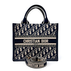 크리스찬 디올 오블리크 북 토트백 스몰 M1325
