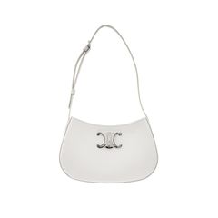 [M] 셀린느 여성 샤이니 카프스킨 틸리백 호보 숄더백 화이트 미디움