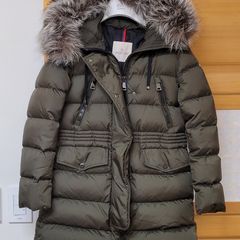 몽클레르 아프로티 패딩 리얼퍼 00 사이즈 카키 올리브