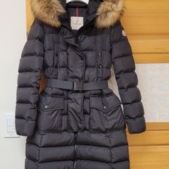 몽클레르 클로에 패딩 리얼퍼 0 사이즈 블랙